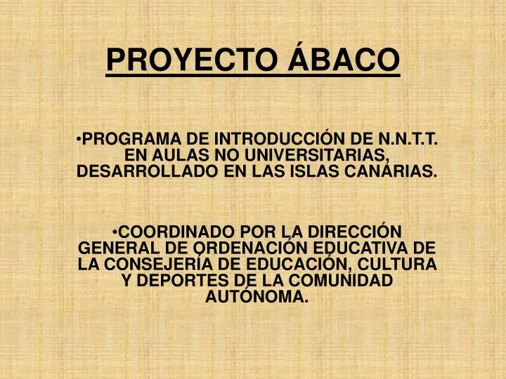 proyecto baco