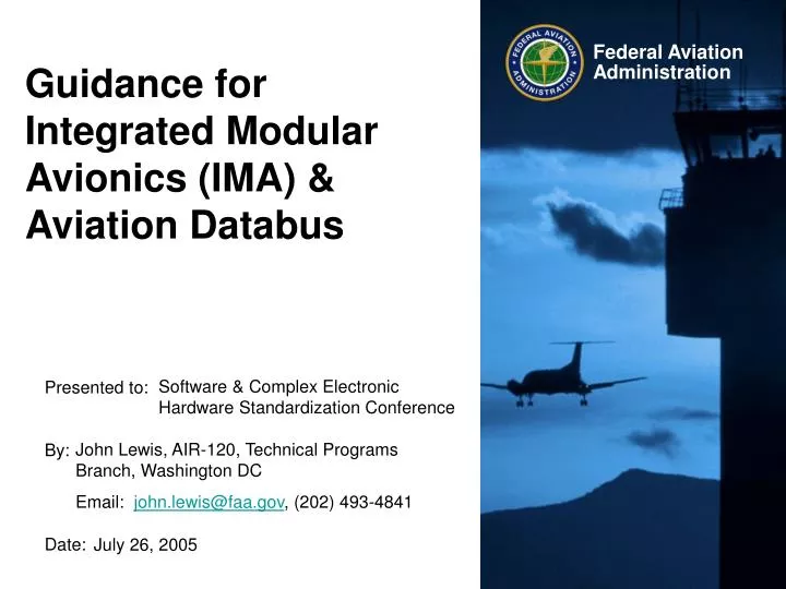guidance for integrated modular avionics ima aviation databus