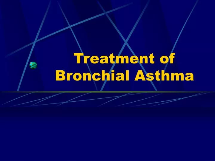 treatment of bronchial asthma