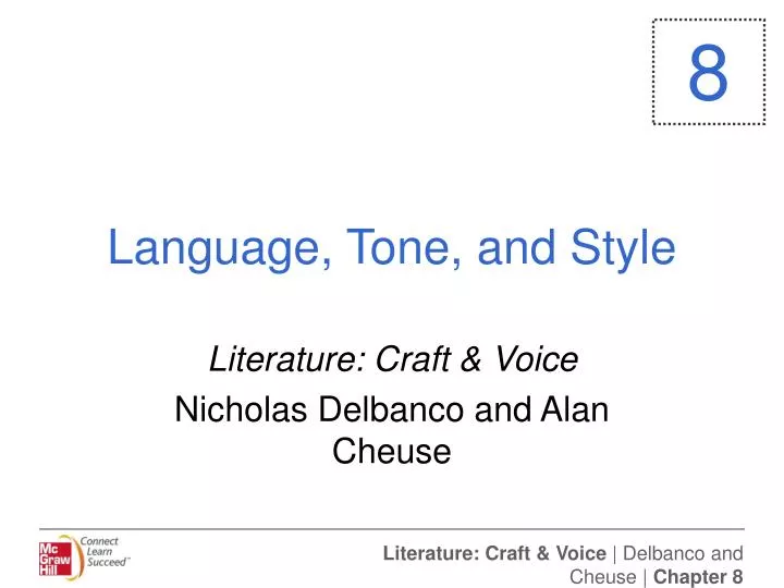 language tone and style