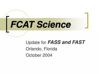 FCAT Science