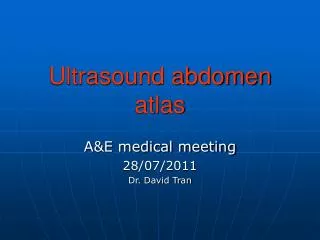 Ultrasound abdomen atlas