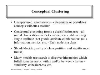 Conceptual Clustering