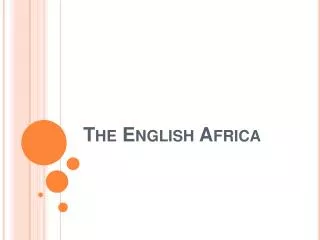 The English Africa