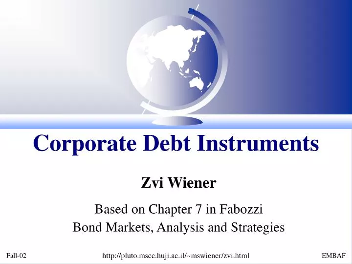 corporate debt instruments