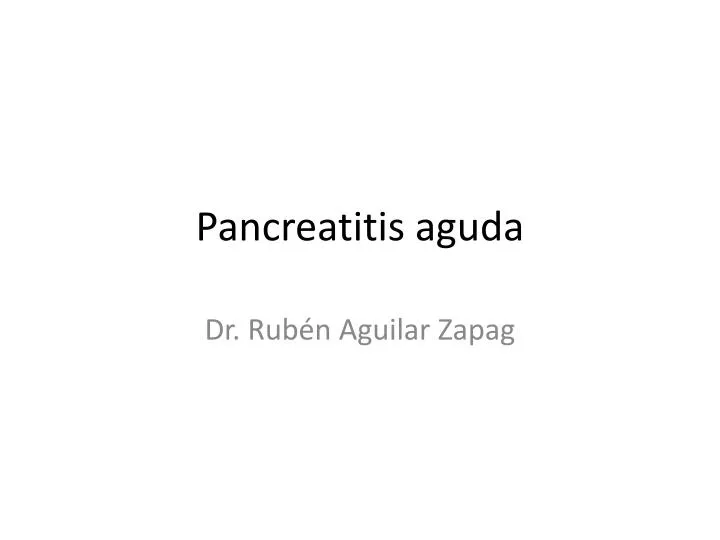 pancreatitis aguda
