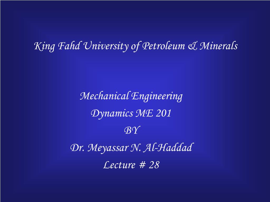 PPT - Relative Motions in Mechanical Engineering Dynamics: Examples ...