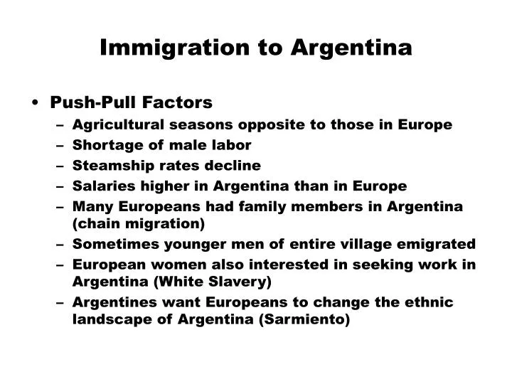 immigration to argentina