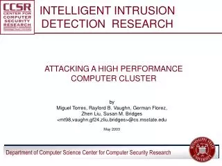 INTELLIGENT INTRUSION DETECTION RESEARCH