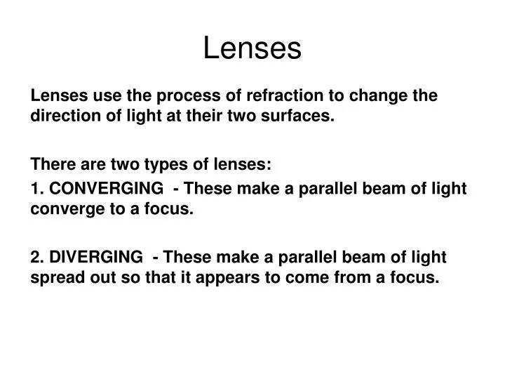 lenses