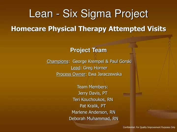 lean six sigma project