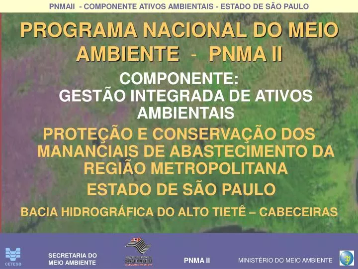 programa nacional do meio ambiente pnma ii