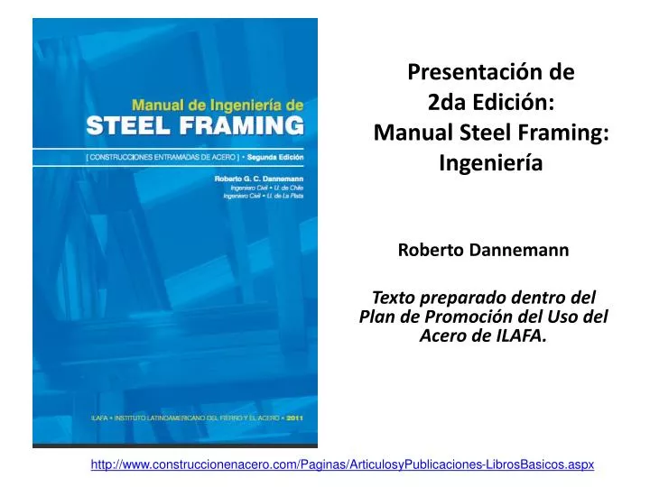 presentaci n de 2da edici n manual steel framing ingenier a