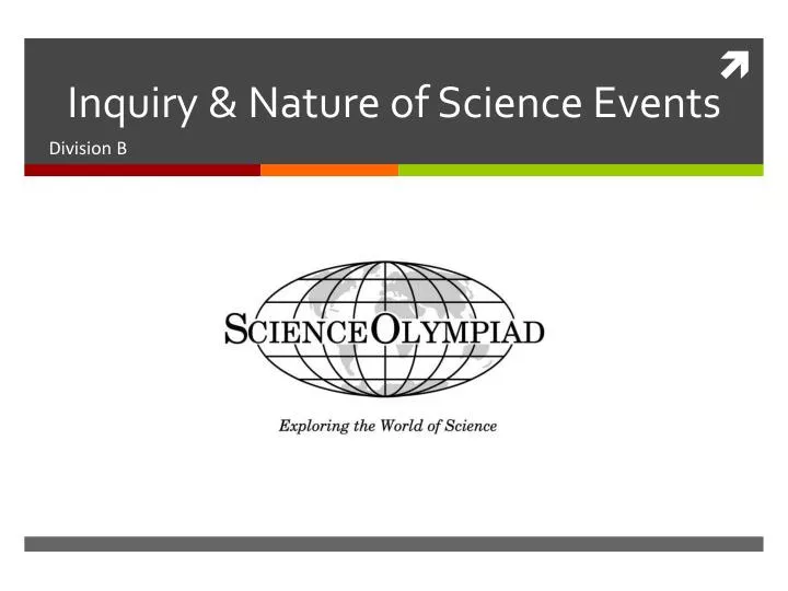 inquiry nature of science events
