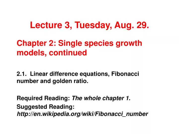 lecture 3 tuesday aug 29