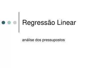 regress o linear