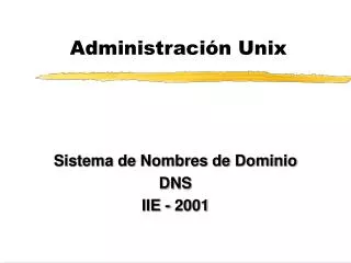 administraci n unix