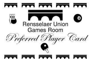 Rensselaer Union Games Room