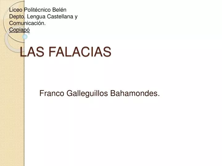 las falacias