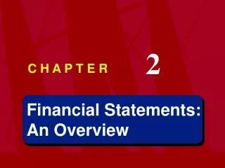 Financial Statements: An Overview