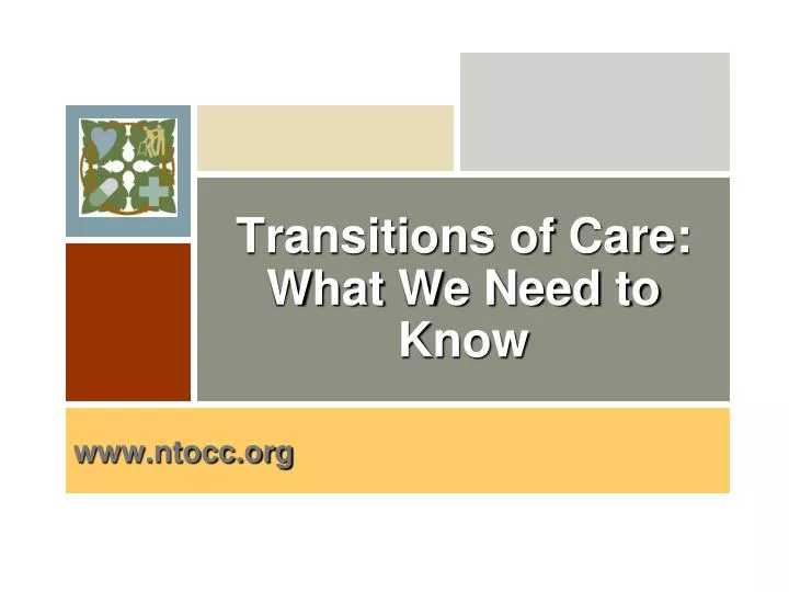 transitions of care what we need to know