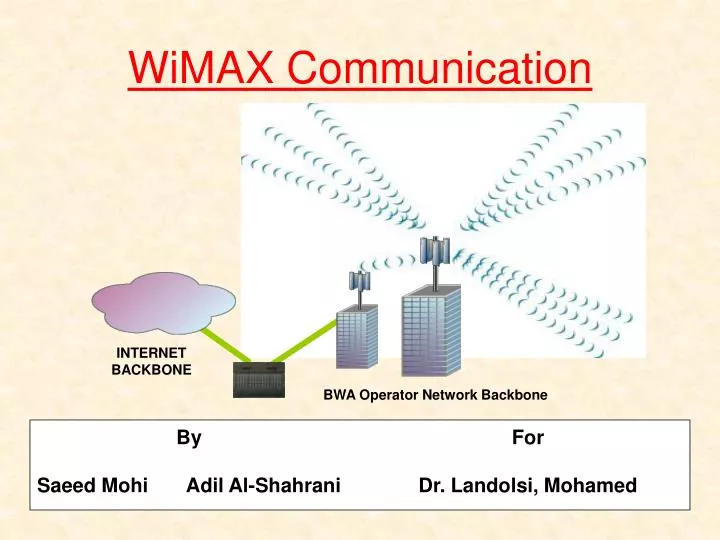 wimax communication