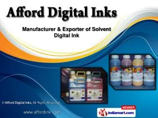 Ecosolvent Inks & Inkjet Inks