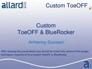 Custom ToeOFF &amp; BlueRocker