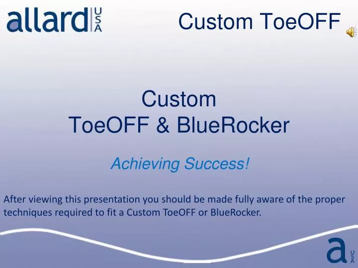 custom toeoff bluerocker