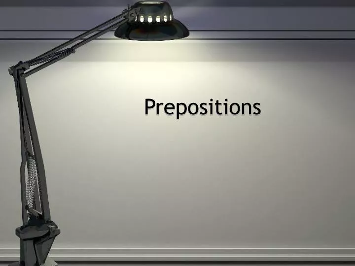 prepositions