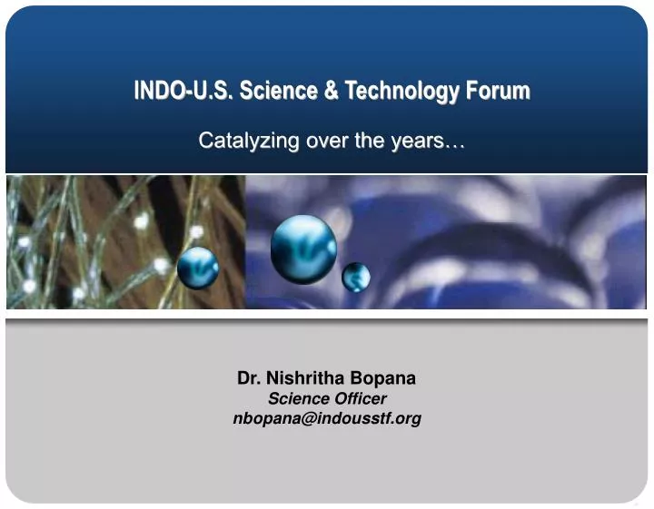 indo u s science technology forum catalyzing over the years