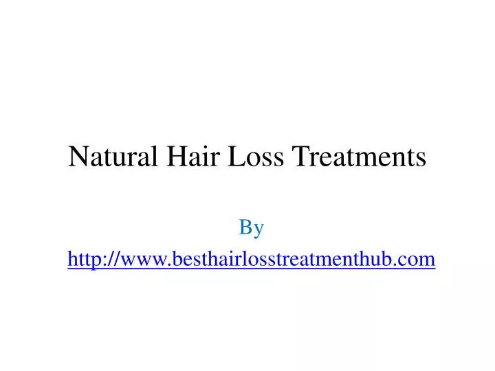 natural hair loss treatments