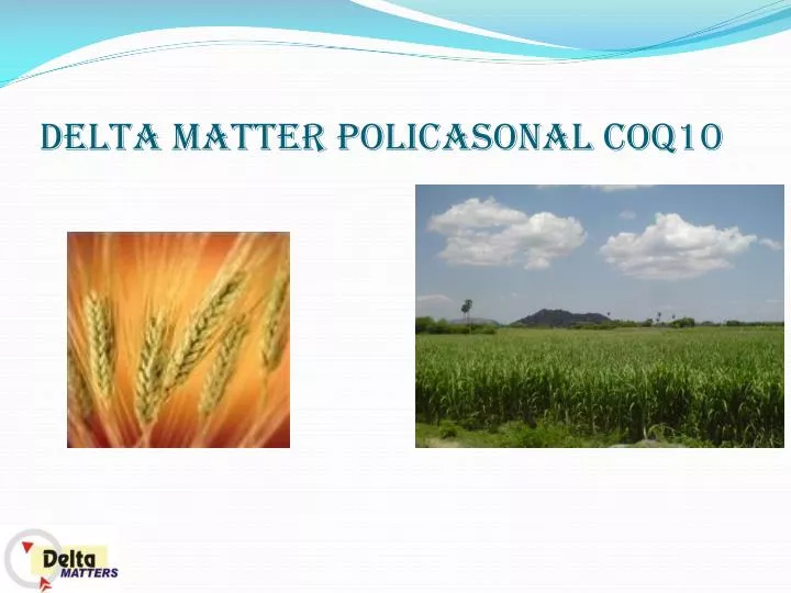 delta matter policasonal coq10