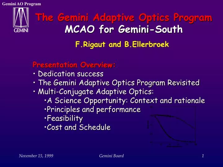the gemini adaptive optics program mcao for gemini south