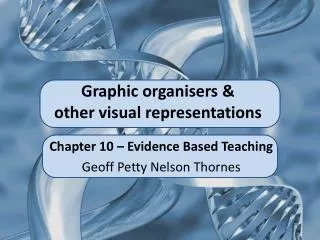 Graphic organisers &amp; other visual representations