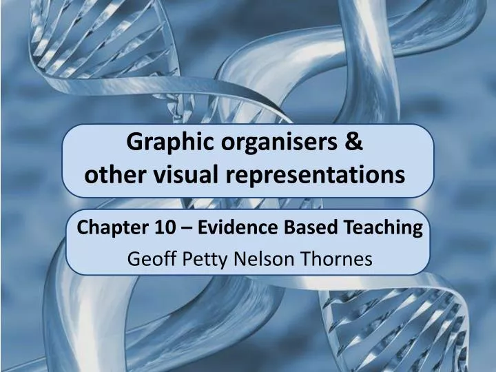 graphic organisers other visual representations