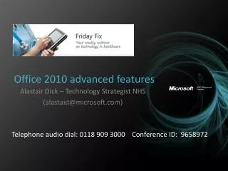 Office 2010 advanced features