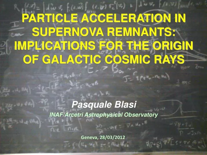particle acceleration in supernova remnants implications for the origin of galactic cosmic rays