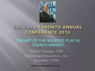 CSTA/MTA Toronto Annual Conference 2010
