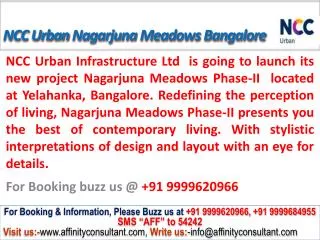 NCC Urban Nagarjuna Meadows Phase-II Yelahanka Bangalore @ 0