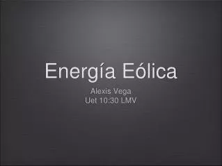 energ a e lica