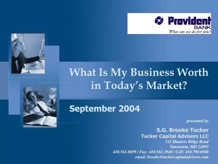 what is my business worth in today s market