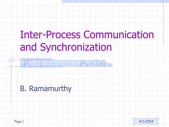 inter process communication and synchronization