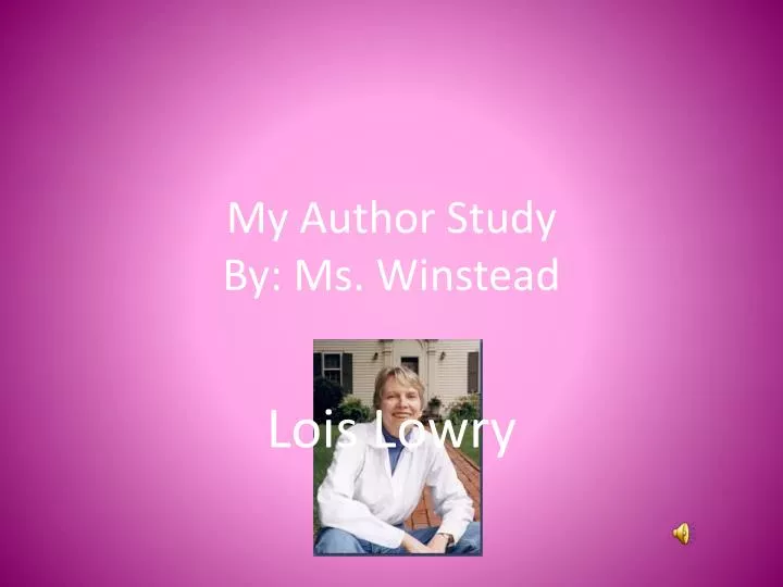 my author study by ms winstead