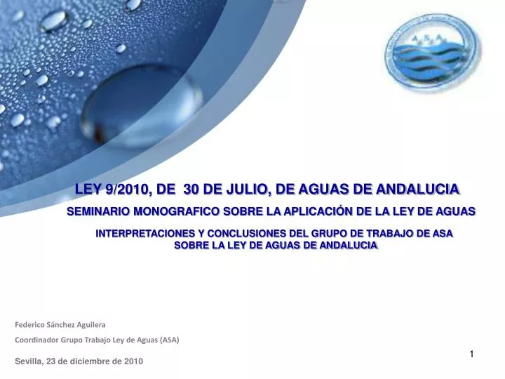 ley 9 2010 de 30 de julio de aguas de andalucia