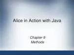 Alice in Action with Java - slide 1