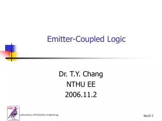 Emitter-Coupled Logic