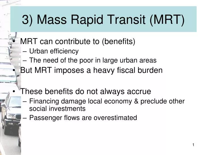 3 mass rapid transit mrt