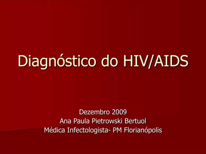 diagn stico do hiv aids