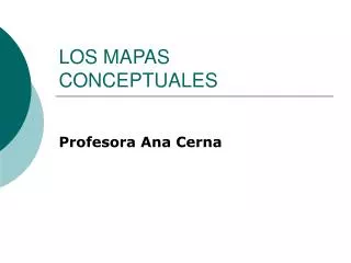 los mapas conceptuales